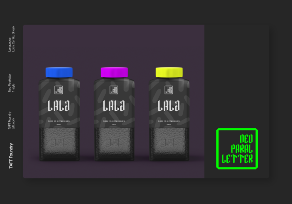 Neo Paralletter Font font preview - 4