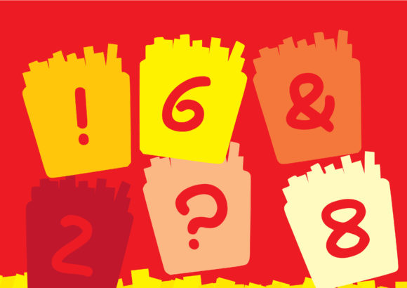 Play Fries Font PNG with transparent background - Preview 2