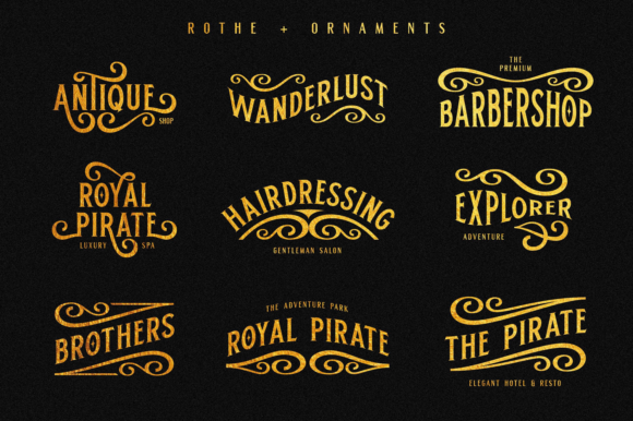 Rothe Font PNG with transparent background - Preview 5