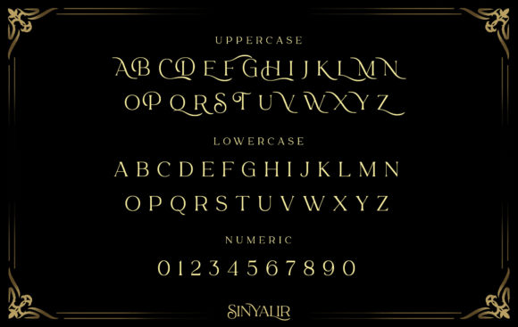 Sinyalir Font PNG with transparent background - Preview 2