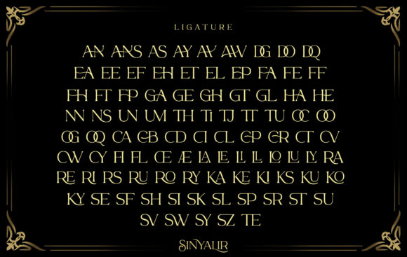 Sinyalir Font PNG with transparent background - Preview 3