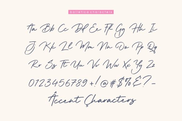 Balletica Script Font - Preview 5