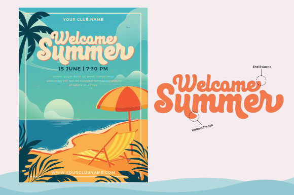 Beach Sunny Font - Preview 1