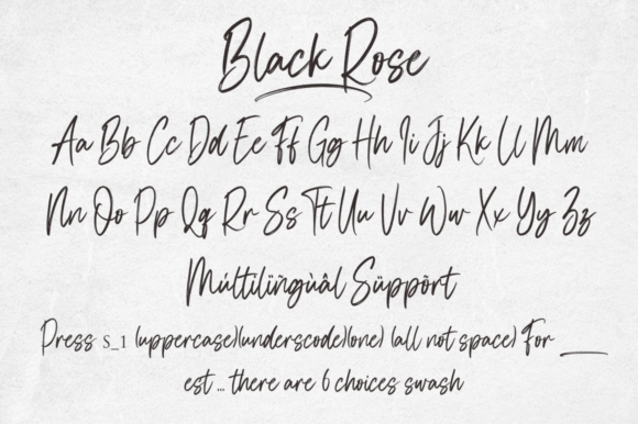 Black Rose Font - Preview 6