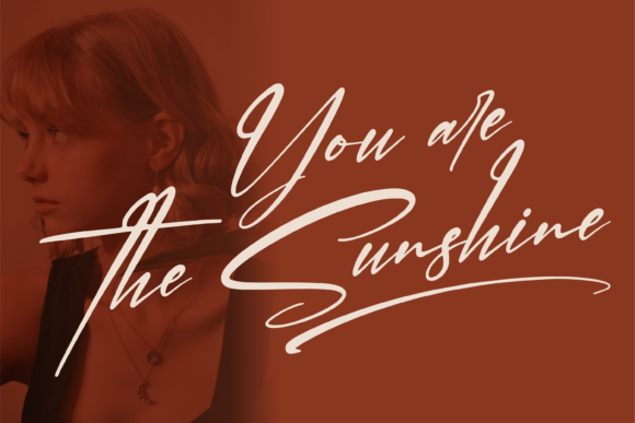 Dusty Peach Font PNG with transparent background - Preview 1