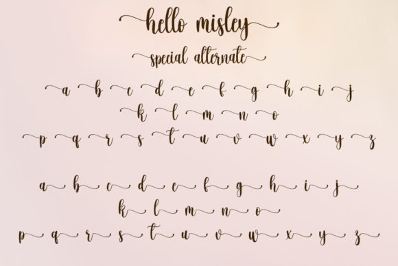 Hello Misley Font PNG with transparent background - Preview 6