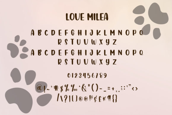 Love Millea Font PNG with transparent background - Preview 5
