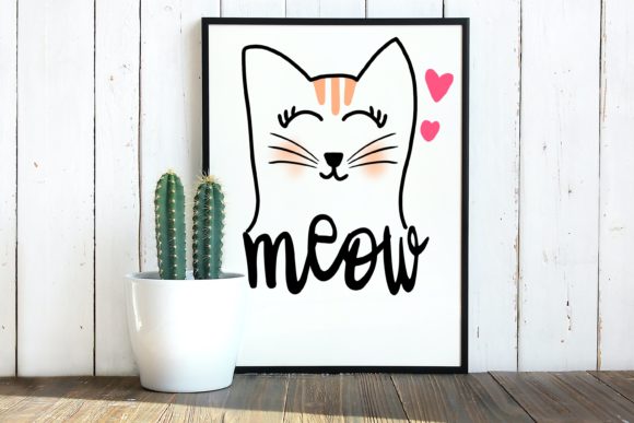 Lovely Cats Font PNG with transparent background - Preview 1