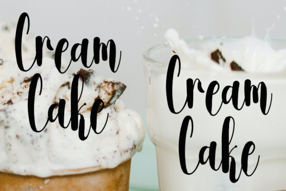 Milkdrink Font PNG with transparent background - Preview 4