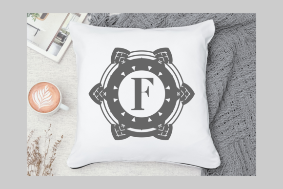 Monogram Tsuriken Font PNG with transparent background - Preview 1