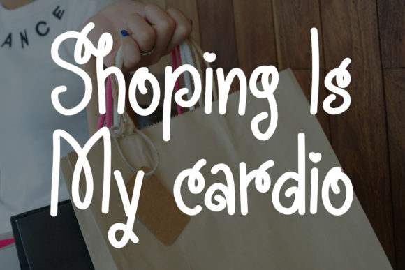Shopaholic Font PNG with transparent background - Preview 3