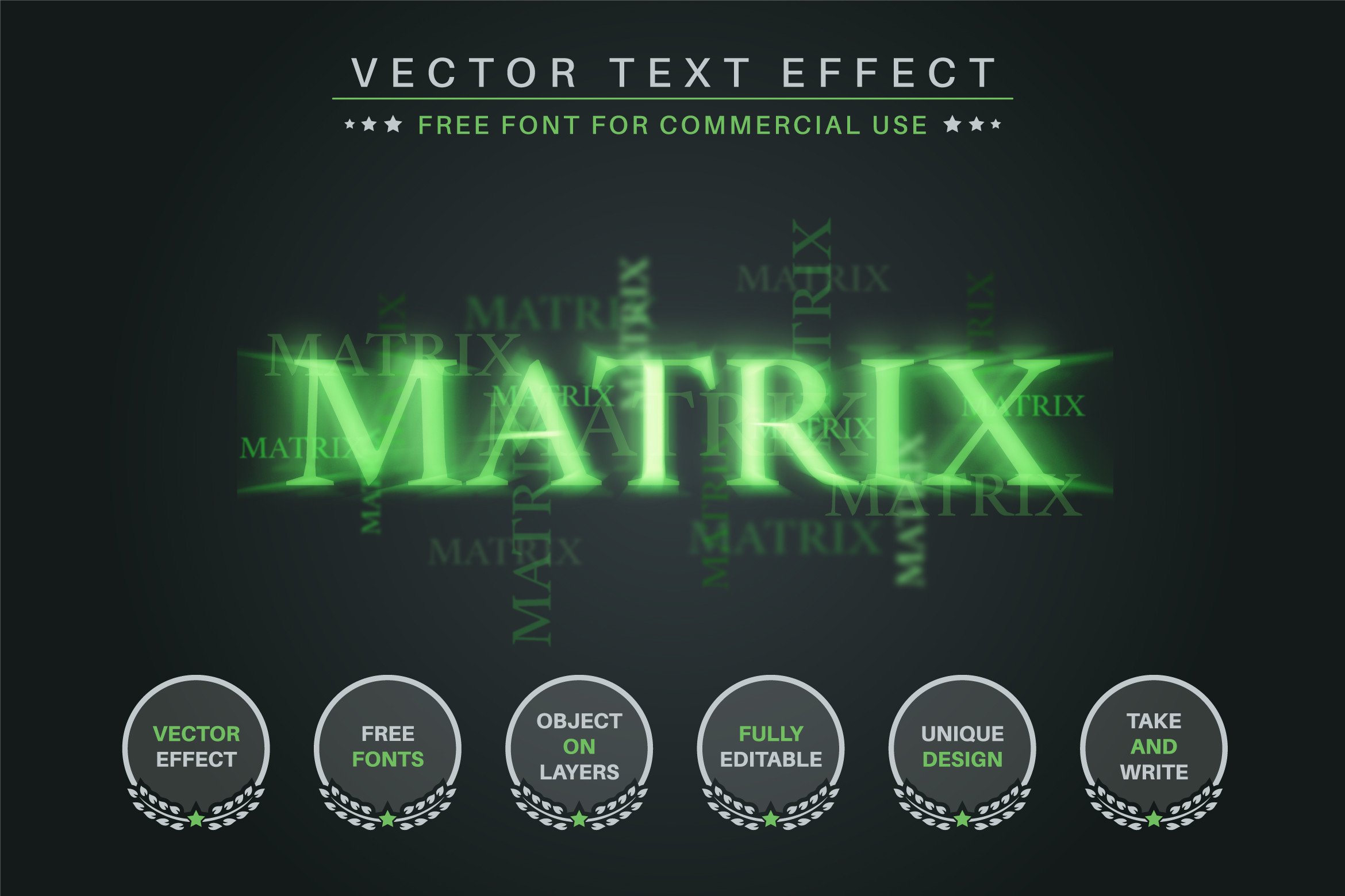 Cyber Matrix - Editable Text Effect Graphic by rwgusev · Creative Fabrica