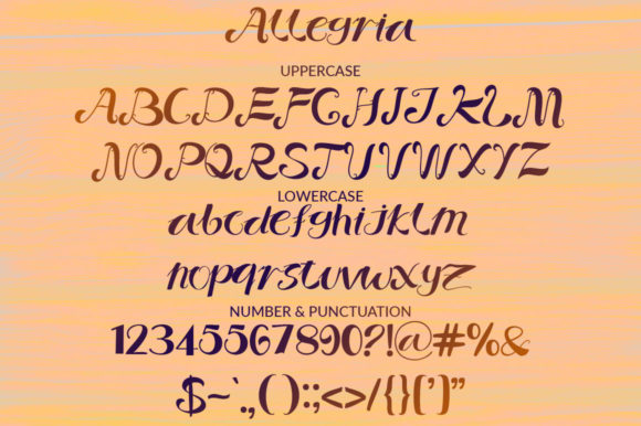 Allegria Font - Preview 3