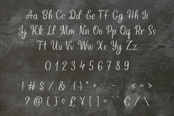 Holiday Spice Font PNG with transparent background - Preview 1