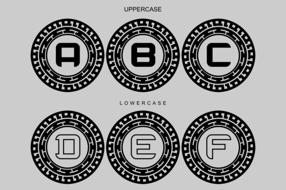 Monogram Digi on Font PNG with transparent background - Preview 5