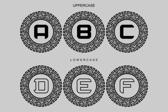 Monogram Digiera Font PNG with transparent background - Preview 5
