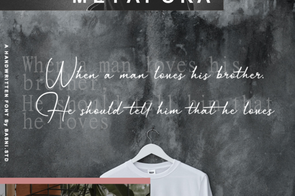 Pastamore Font PNG with transparent background - Preview 2
