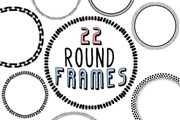 Round Frames Graphic Illustrations By Katy’s Creations