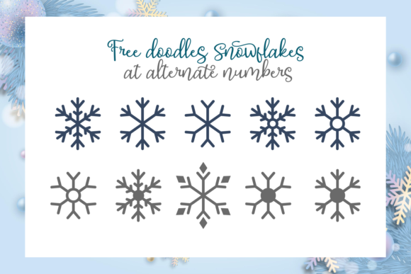 Beautiful Snowfall Font - Preview 1