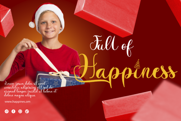 Christmas Glitter Font - Preview 3