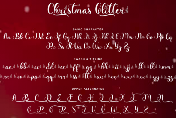 Christmas Glitter Font - Preview 6