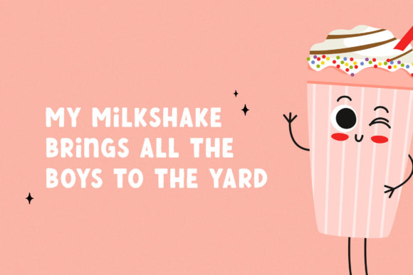 Fries and Shake Font - Preview 2
