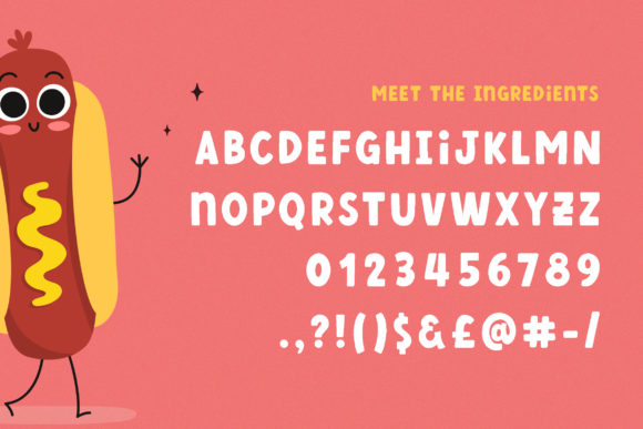 Fries and Shake Font - Preview 5