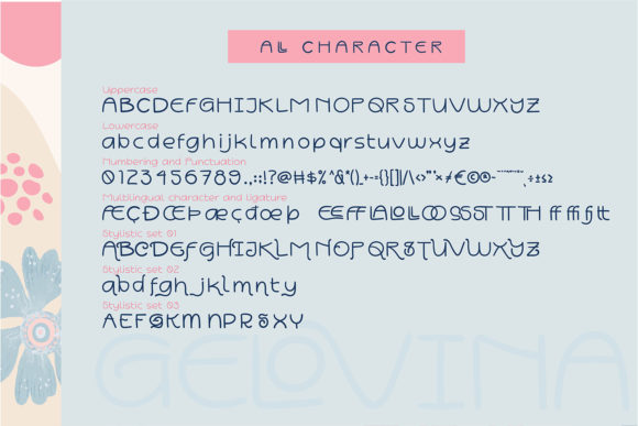 Gelovina Font PNG with transparent background - Preview 5