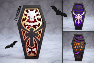 Halloween Coffin 3D Layered SVG Cut File · Creative Fabrica