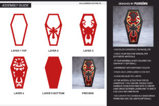 Halloween Coffin 3D Layered SVG Cut File · Creative Fabrica
