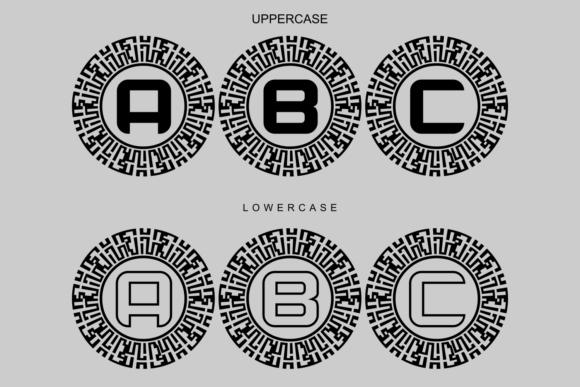 Monogram Diginet Font PNG with transparent background - Preview 5