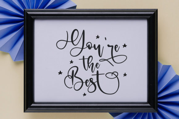 Pretty Monalia Font PNG with transparent background - Preview 3