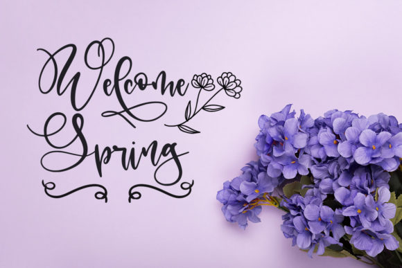 Pretty Monalia Font PNG with transparent background - Preview 5