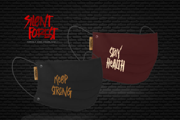 Silent Forest Font PNG with transparent background - Preview 4