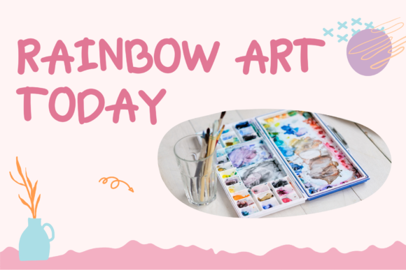 Cute Rainbow Font - Preview 1