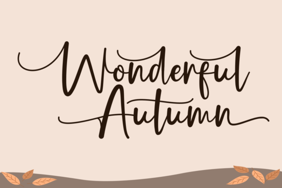 Holla Autumn Font font preview - 5