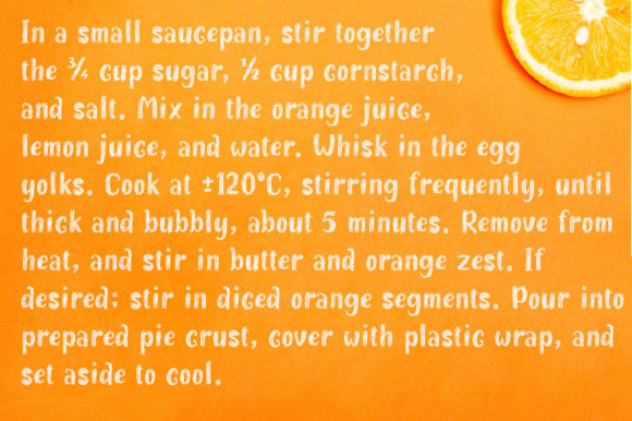Kampung Orange Font PNG with transparent background - Preview 3