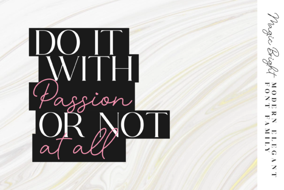 Magic Bright Font PNG with transparent background - Preview 3