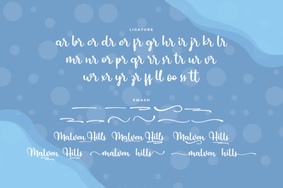 Malven Hills Font PNG with transparent background - Preview 5