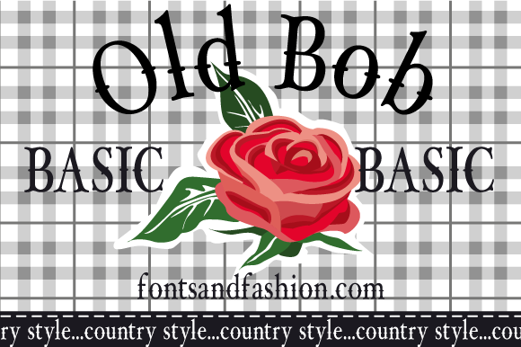 Old Bob Font PNG with transparent background - Preview 1
