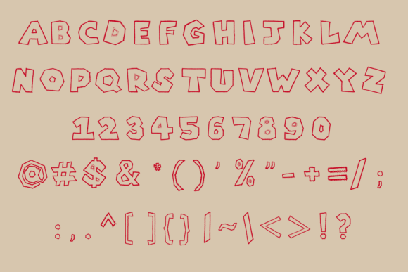 Patch Me Font PNG with transparent background - Preview 4