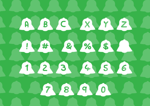 Play Bell Font PNG with transparent background - Preview 1