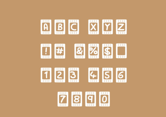 Play Plaster Font PNG with transparent background - Preview 1
