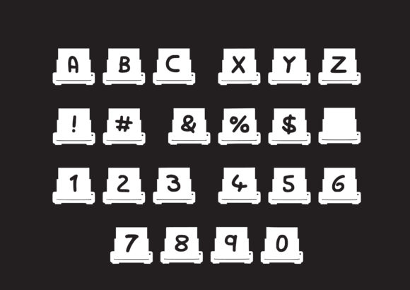 Play Printer Font font preview - 1