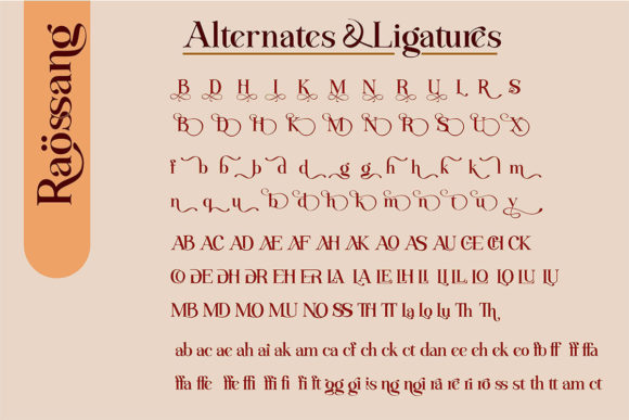 Raossang Font PNG with transparent background - Preview 2