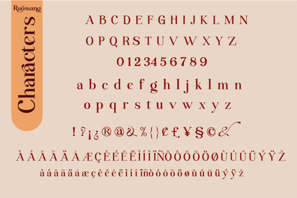 Raossang Font PNG with transparent background - Preview 6