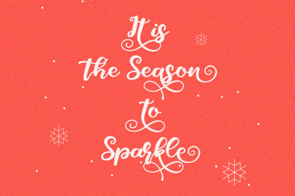 Santa Gifts Font PNG with transparent background - Preview 3