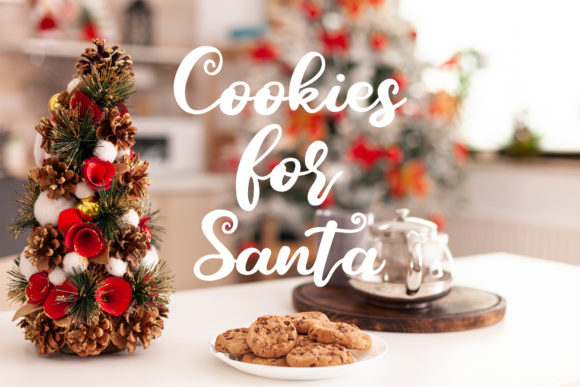 Santa Gifts Font PNG with transparent background - Preview 5