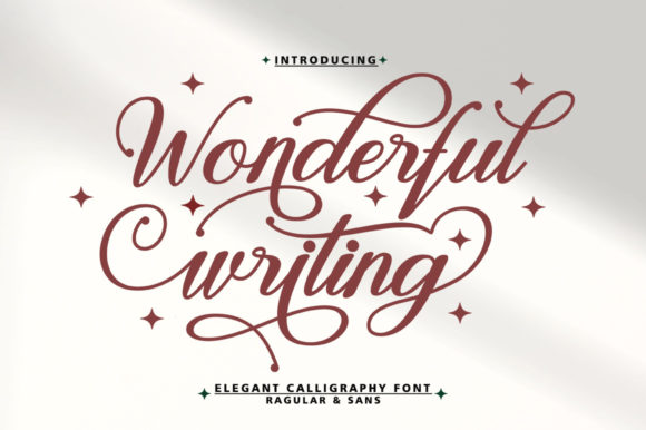Wonderful Writing Script & Handwritten Font By studiorhd