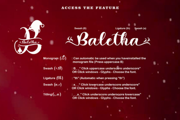 Diary Santa Monogram Font - Preview 5